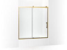 Rely® 62-1/2" H Sliding Bath Door With 3/8"-Thick Glass