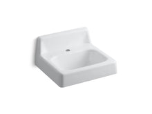 Hudson™ 20" X 18" Wall-Mount/Concealed Arm Carrier Bathroom Sink With Single Faucet Hole And Lugs For Chair Carrier