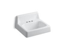 Hudson™ 20" X 18" Wall-Mount Bathroom Sink With 4" Centerset Faucet Holes And Lugs For Chair Carrier