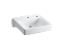 Soho® 20" X 18" Wall-Mount/Concealed Arm Carrier Bathroom Sink With Single Faucet Hole And Right-Hand Soap Dispenser Hole