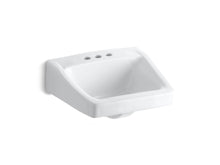 Chesapeake™ 19-1/4" X 17-1/4" Wall-Mount/Concealed Arm Carrier Arm Bathroom Sink With 4" Centerset Faucet Holes
