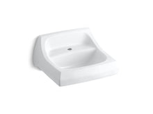 Kingston™ 21-1/4" X 18-1/8" Wall-Mount/Concealed Arm Carrier Arm Bathroom Sink With Single Faucet Hole