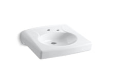 Brenham™ Wall-Mount Or Concealed Carrier Arm Mount Commercial Bathroom Sink With Single Faucet Hole, No Overflow And Right-Hand Soap Dispenser Hole