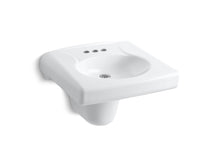 Brenham™ Wall-Mount Or Concealed Carrier Arm Mount Commercial Bathroom Sink With 4" Centerset Faucet Holes And Shroud