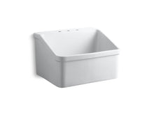 Hollister™ 28" X 22" Bracket-Mount Utility Sink With 8" Widespread Faucet Holes