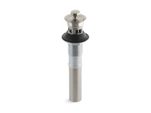Bathroom Sink Drain With Overflow And Non-Removable Metal Stopper