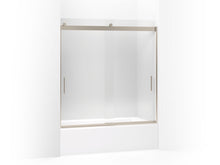 Levity® 62" H Sliding Bath Door With 1/4"-Thick Glass