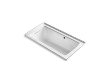 Archer® 60" X 30" Alcove Heated Bubblemassage™ Air Bath With Bask® Heated Surface, Left Drain