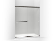 Revel® Sliding Shower Door, 76" H X 56-5/8 - 59-5/8" W, With 5/16" Thick Frosted Glass