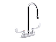 Triton® Bowe® 0.5 Gpm Centerset Bathroom Sink Faucet With Aerated Flow, Gooseneck Spout And Wristblade Handles, Drain Not Included