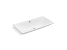 Iron Plains® 30" Rectangular Drop-In/Undermount/Vessel Bathroom Sink With White Painted Underside