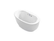 Sunstruck® 60-1/2" X 34-1/2" Freestanding Heated Bubblemassage™ Air Bath With Bask® Heated Surface And Fluted Shroud